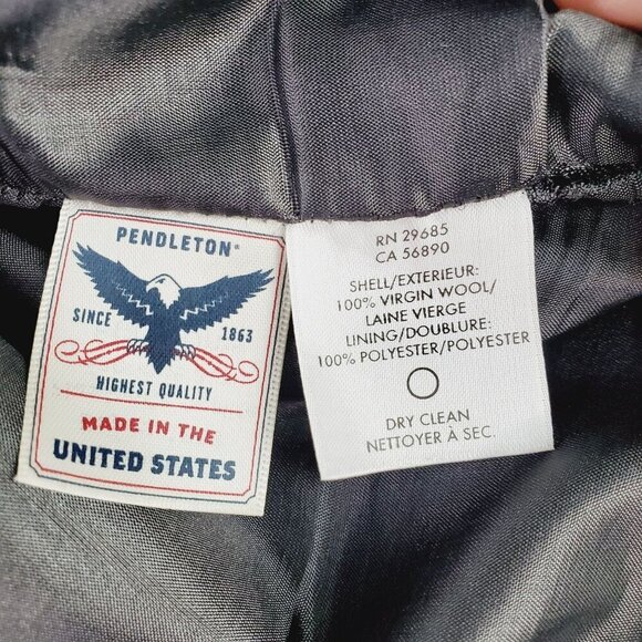 Pendleton Women's Gray Wool Dress Pants Slash Pocket Straight Leg Size 12 (A-2) - Picture 12 of 15